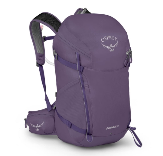 Osprey Skimmer 28L 女式徒步背包带液压储液罐,紫色