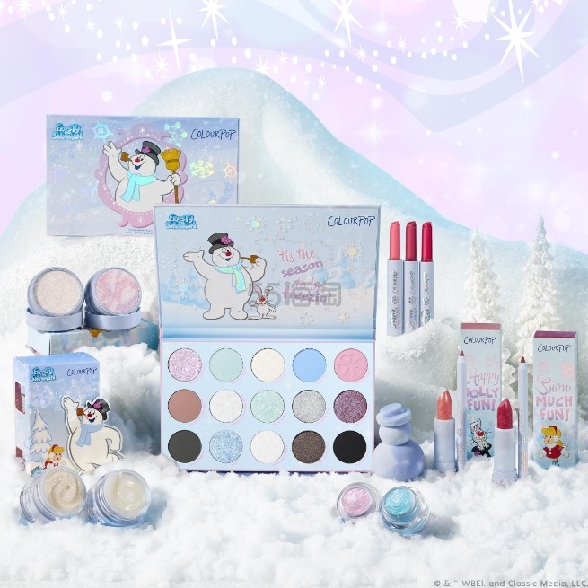 ColourPop 卡拉泡泡：周五上新时！Frosty the Snowman 联名系列来咯