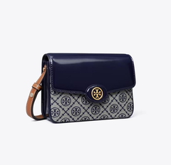 TORY BURCH 汤丽柏琦 Robinson T Monogram 老花豆腐包