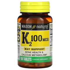 Mason Natural 维生素 K2 100微克 100片