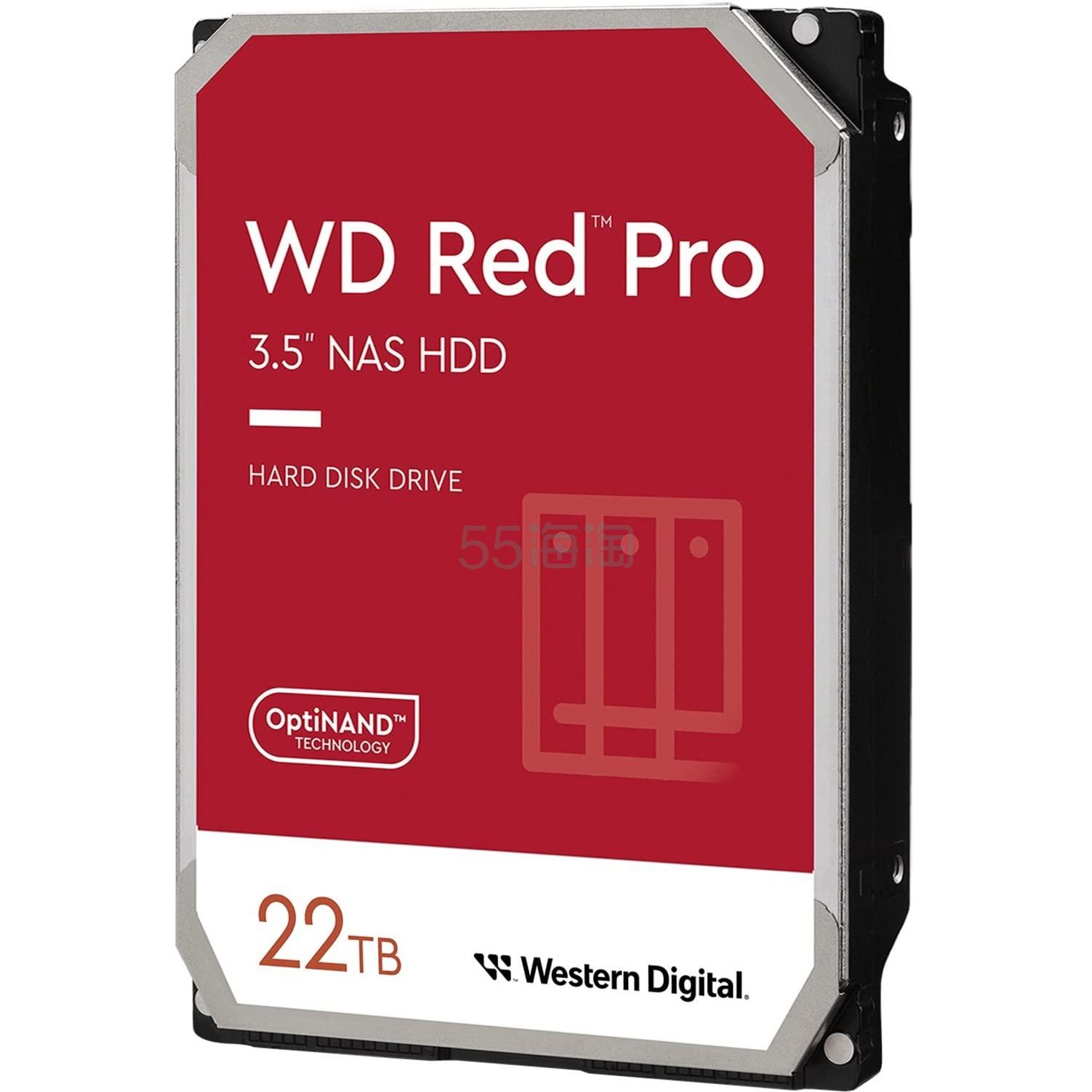 【含税直邮】Western Digital 内置硬盘 22.0 TB 兼容NAS服务器 SATA 600 便携式