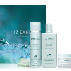 英国好用护肤！Liz Earle 热布巾洁面100ml+化妆水200ml+面霜50ml