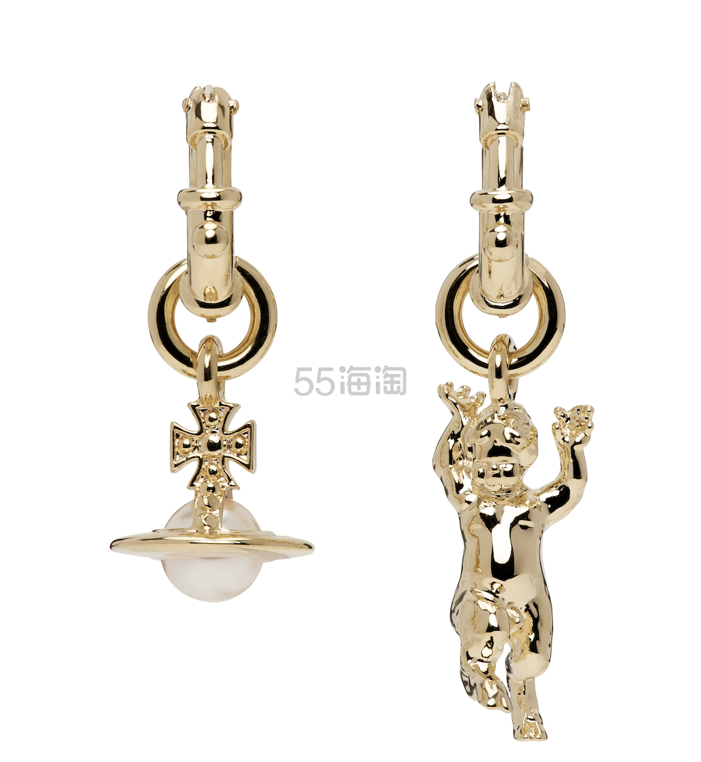 Vivienne Westwood 西太后金色萨缇+土星AB款耳环