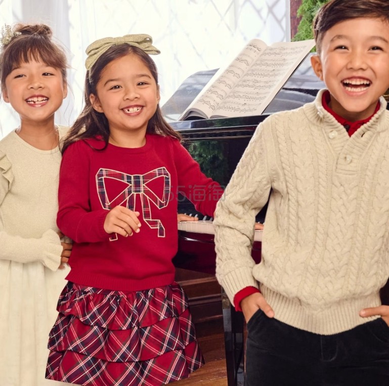 Gymboree：全场童装黑五1日闪购 长袖T恤 针织开衫