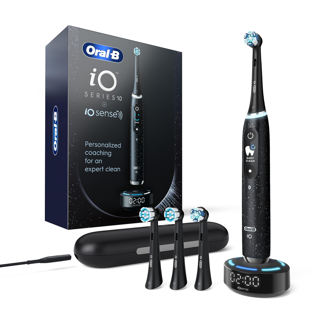 【含税直邮】Oral-B iO 系列 10 可充电电动牙刷 带压力传感器/4 个刷头/旅行盒