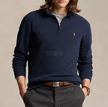 POLO RALPH LAUREN 拉夫劳伦 Estate-Rib 1/4拉链套头衫
