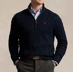 POLO RALPH LAUREN 拉夫劳伦 Cable-Knit 男士拉链针织衫