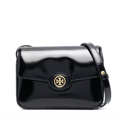 Tory Burch 汤丽柏琦 Robinson Spazzolato 黑色豆腐包