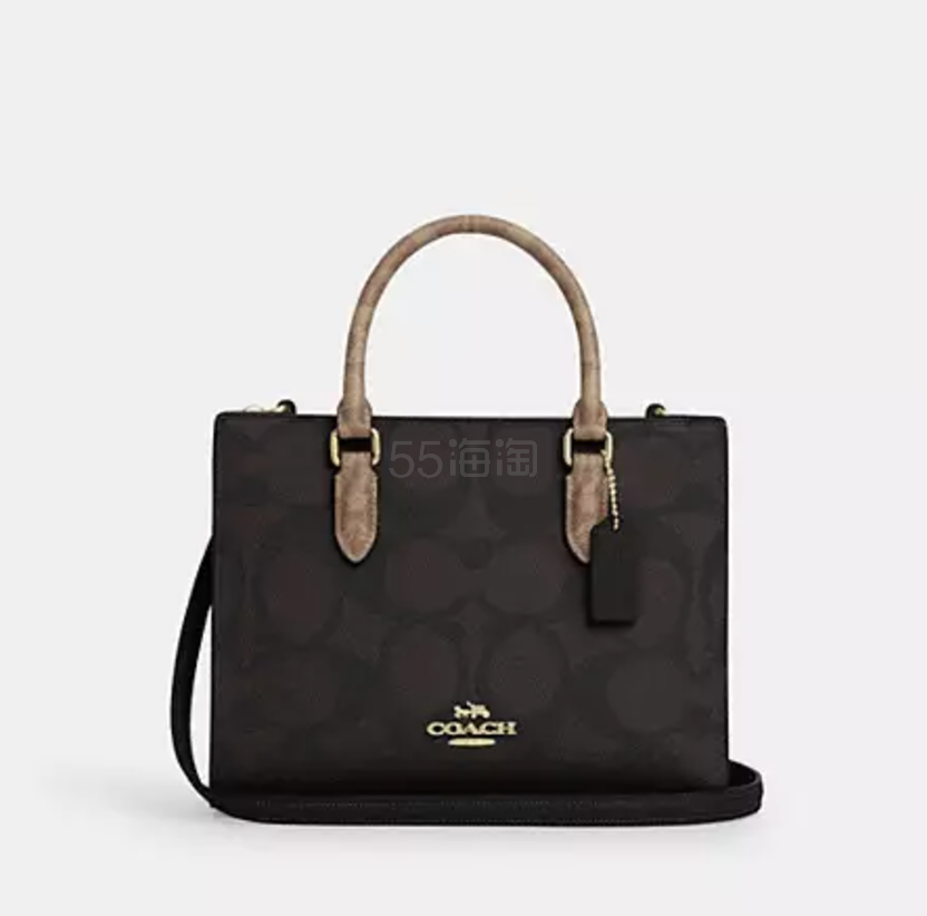 Coach maggie 蔻驰老花托特包