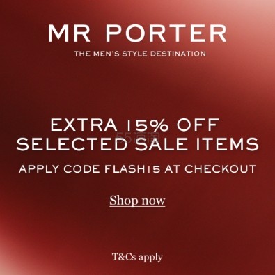 MR PORTER 亚太站：折扣区限时闪促 新款式加入