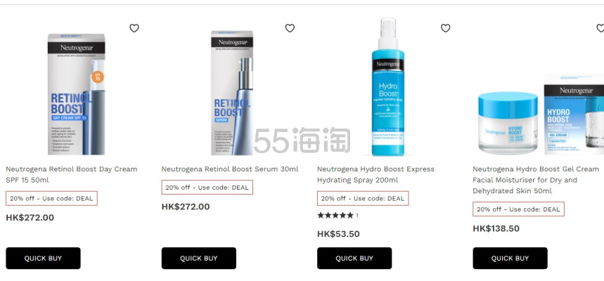 Lookfantastic 港站：Neutrogena 露得清护肤、洗护热卖
