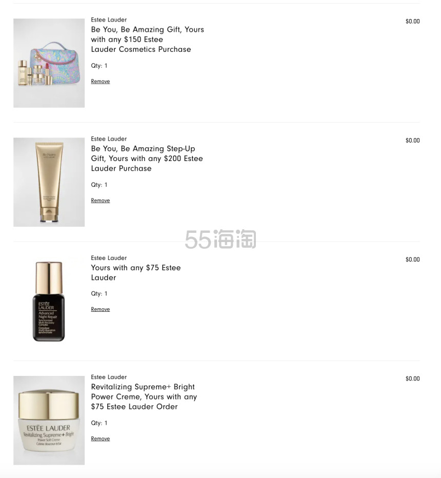 Neiman Marcus：ESTEE LAUDER 雅诗兰黛满0赠白金礼包