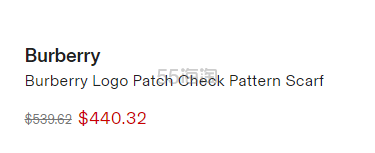 全智贤同款！Burberry logo标贴黑白灰围巾