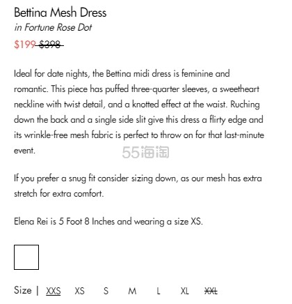 官旗￥3553！DVF Bettina 复古方领连衣裙 波点命运玫瑰图案