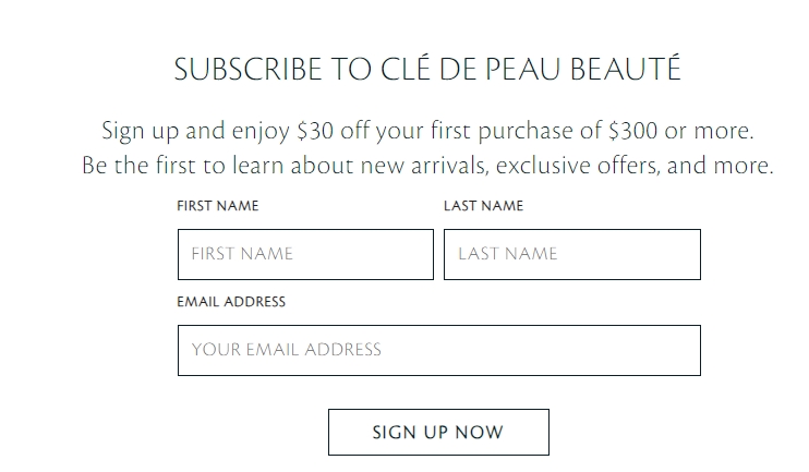 Cle de Peau Beaute：全場護膚熱賣 新人首單滿0-