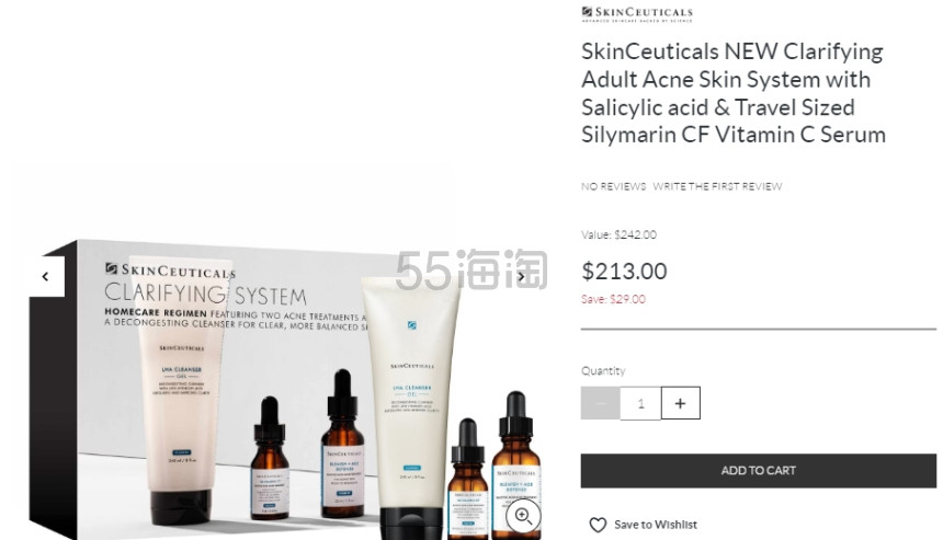 SkinCeuticals 修丽可护肤三件套 含水杨酸、精华等