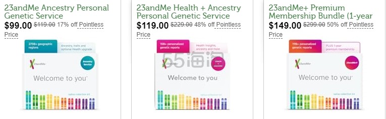 Woot：23andMe 个人基因 DNA 测试热卖 活动即将失效