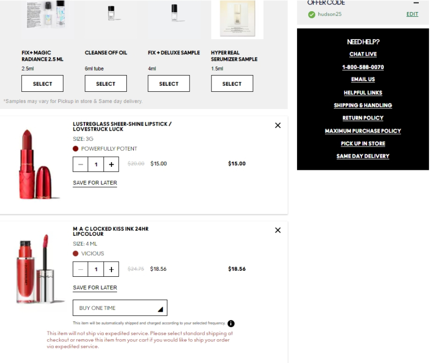 MAC Cosmetics：彩妝熱賣 折扣區額外7.5折優惠