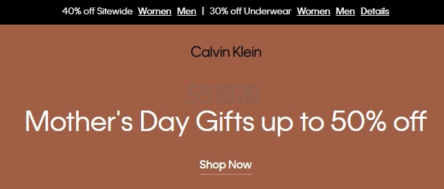【55海淘节】Calvin Klein 美网：母亲节好物精选 必入 1996、Modern 内衣
