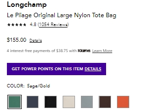 Bloomingdales：精选 Longchamp 珑骧美包热卖 款式超全