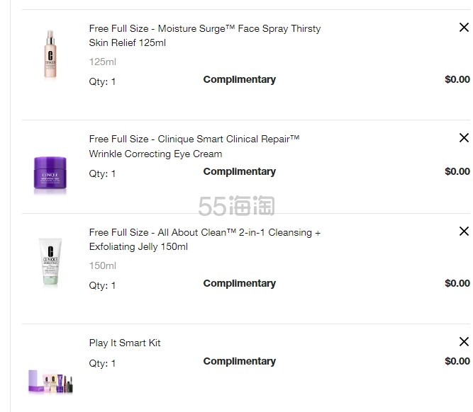 【520大促】Clinique 美国官网：全场护肤美妆热卖