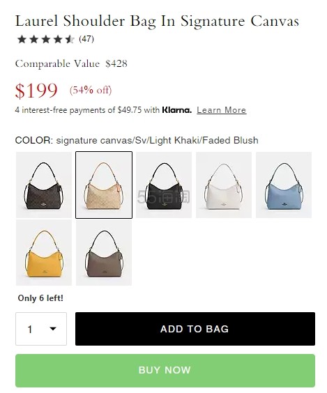 6月新色！Coach 蔻驰 Laurel 31流浪包
