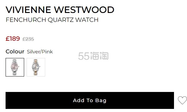 VIVIENNE WESTWOOD 西太后绝美小粉手表