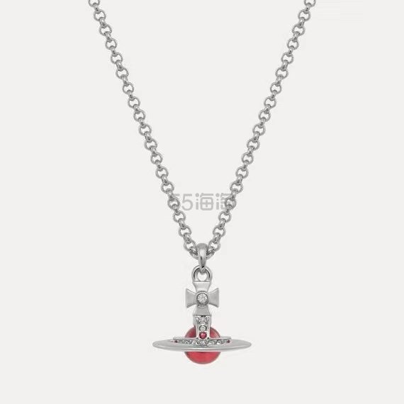 Vivienne Westwood 西太后 orb 银红色小号土星项链