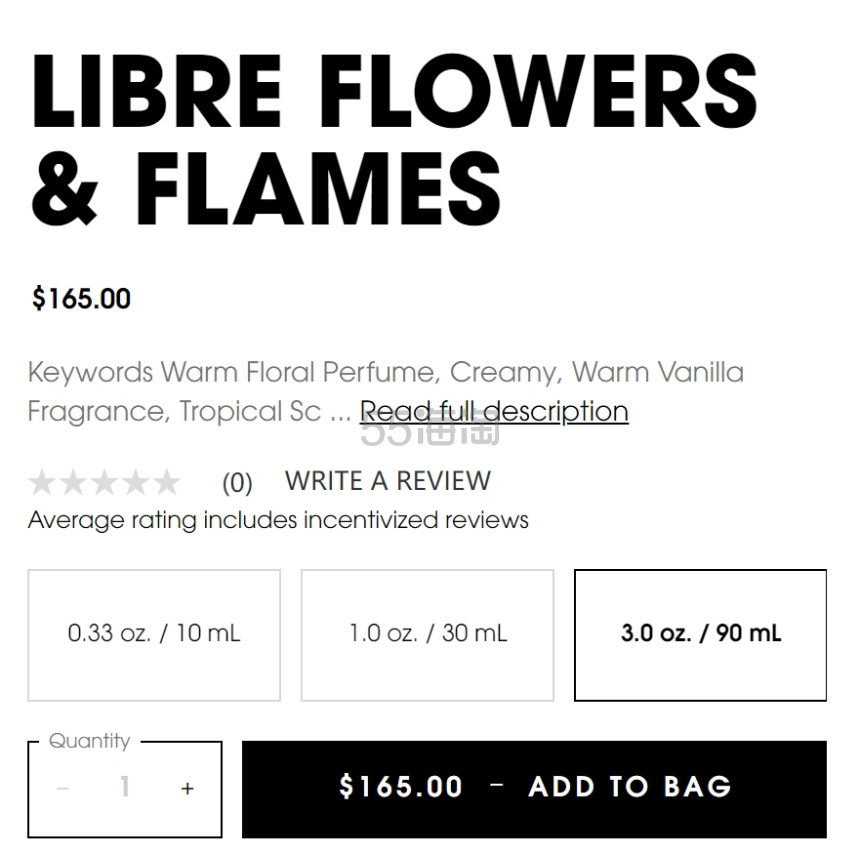 新品速递！Yves Saint Laurent LIBRE FLOWERS & FLAMES 香水 90ml