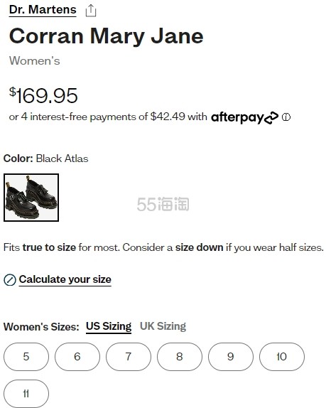 Asa 同款！Dr. Martens 马丁博士 Corran 玛丽珍鞋