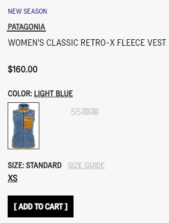 PATAGONIA 巴塔 classic retro-x 女款摇粒绒马甲