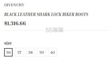 虞书欣同款不同色！GIVENCHY 纪梵希 SHARK 厚底短靴