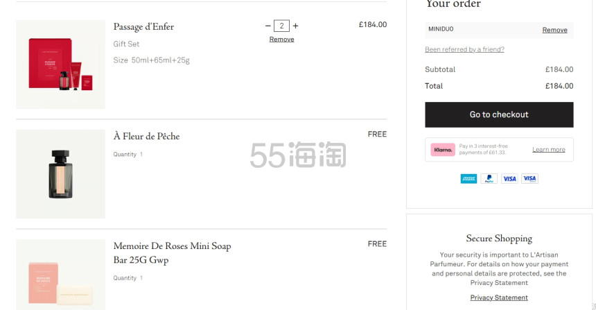 L'Artisan 阿蒂仙英国官网：精选香氛5折起 热门香6支£18