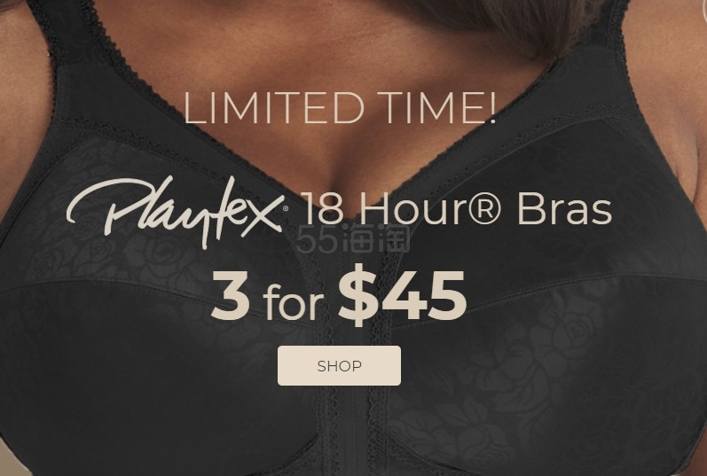 One Hanes Place：精选 Playtex 18 Hour 文胸
