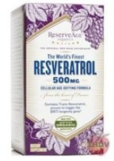Reserveage Resveratrol 有机纯白藜芦醇红酒多酚片500mg,60粒装,现仅售$43.96！