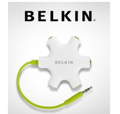 Belkin RockStar 5-Port Multi-Headphone Splitter 5插口耳机分线器