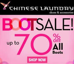 Chinese Laundry：购买靴子可享超高达70%优惠