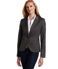 AK Anne Klein 女式 Petite Menswear Blazer 白领小西装