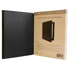 AM amCase iPad 2/iPad 3 (the new iPad) 皮质支架保护套，黑色