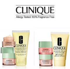 Clinique 倩碧官网目前下单即可获赠免费三件套冬季保湿迷你赠品，且免美国境内运费，有适合干性或混合偏感性肌肤、油性或混合偏油性肌肤的套装选择，需要在结账时使用相应的coupon code DRY 或OILY！