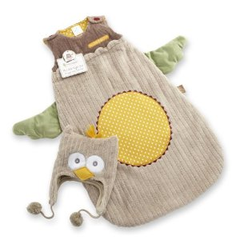 Baby Aspen My Little Night Owl Snuggle Sack and Cap 猫头鹰造型婴儿宝宝防踢背心睡袋，现仅售$31.79！