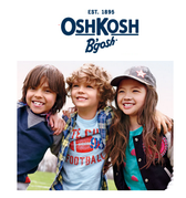 OshKosh B'gosh：亲友特卖额外75折+清仓产品额外8折+双倍6%返利