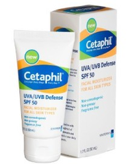 Cetaphil UVA/UVB Defense Spf 50丝塔芙*保湿霜，50ml * 2支，原价$27.98，现在S&S后仅需$20.2，且免美国境内运费！