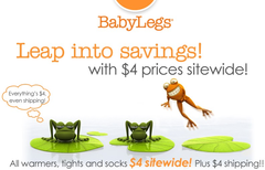 Baby Legs: 全场商品特价$4促销