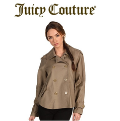 6pm: Juicy Couture 短款风衣，原价$298，特价只需$89.99