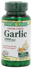 Nature's Bounty 自然之宝 Garlic 大蒜素 （2000mg, 无味、120粒*4瓶） $14.61
