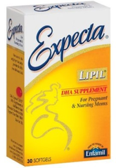 Enfamil Expecta Lipil, Softgels 美赞臣孕妇DHA脑黄金,现30粒x2盒仅售$19.34！