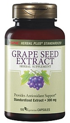 GNC Herbal Plus® Standardized Grape Seed Extract 健安喜葡萄籽精华300 mg，现2瓶仅售$49.5！