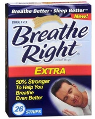 Breathe Right Nasal Strips 鼻舒乐加强型呼吸打鼾辅助贴，26片,现仅售$10.44!