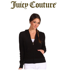 6pm: Juicy Couture 连帽休闲外套，原价$96，特价只需$39.99